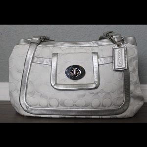 Coach Signature Cricket Satchel Handbag